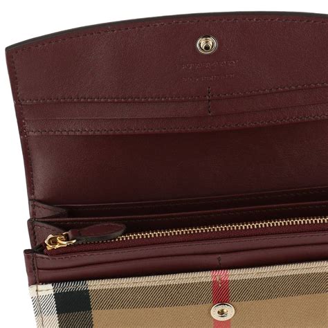 long wallet burberry|small burberry wallet for women.